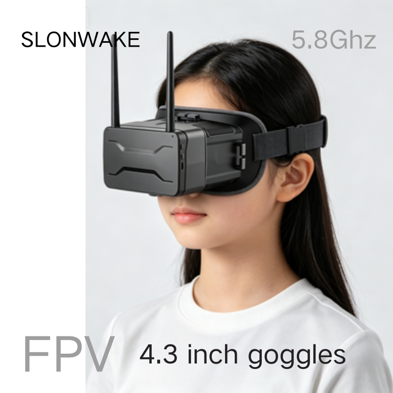 Drone Racing Goggles - 5.8G FPV Goggles 4.3 Inch 480*272