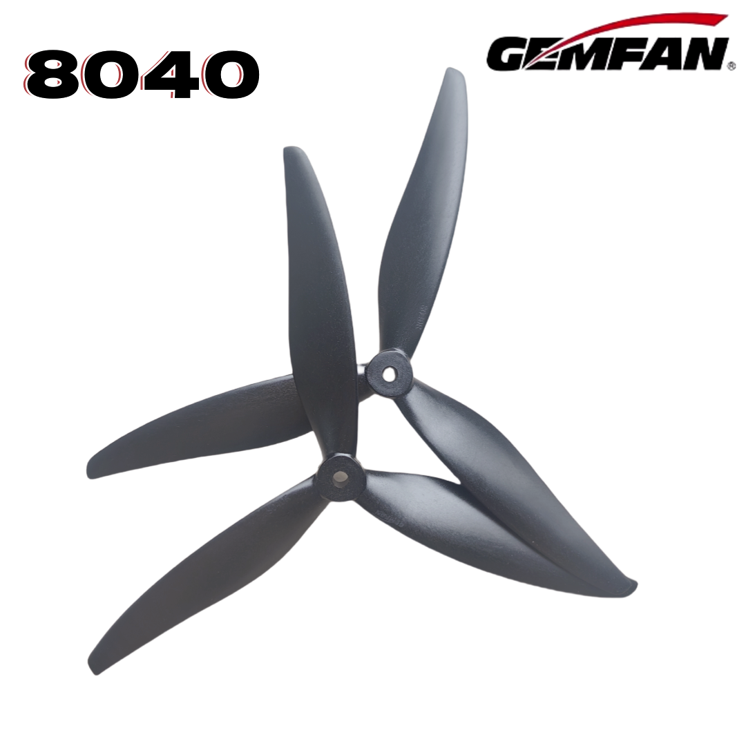 Gemfan 8040 8X4X3 3-blade 8-in - đánh giá và giá Drone Racing Propeller